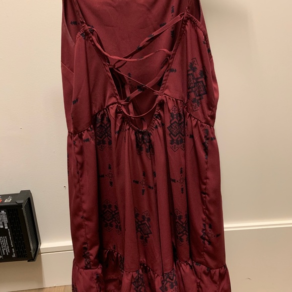 Illa Illa Maroon  Aztec Romper Spaghetti straps - Picture 3 of 4